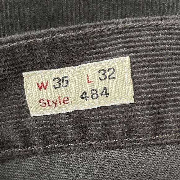 J.CREW Corduroy Pants Men 35 x 32 Slim Fit 484 NEW Straight Leg Stretch G7128 - Picture 11 of 14